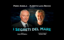 Piero Angela e Alberto Luca Recchi a Milano nel 2022 con "I segreti del mare"