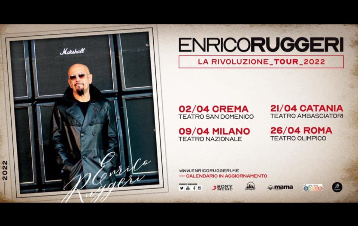 Enrico Ruggeri Milano 2022