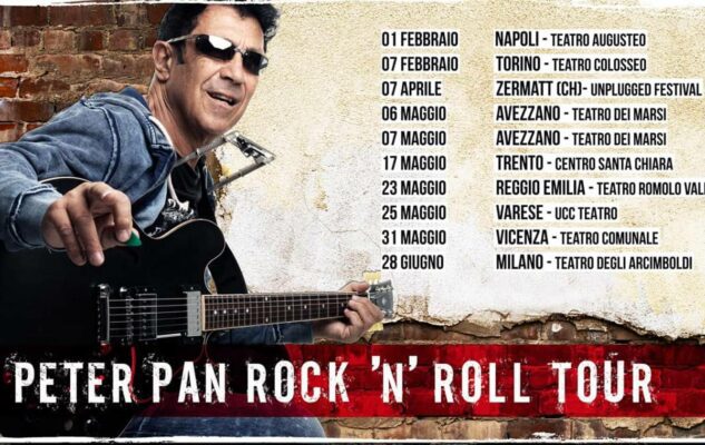 Edoardo Bennato a Milano nel 2022 con il “Peter Pan Rock’n’Roll Tour”