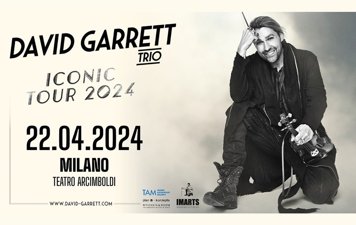 David Garrett in concerto a Milano nel 2024 con il suo “Iconic Tour”