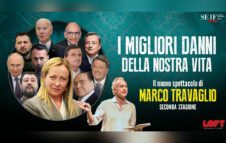 Marco Travaglio a Milano nel 2024 con "I migliori danni della nostra vita"