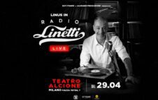 Linus in scena a Milano nel 2024 con "Radio Linetti Live"