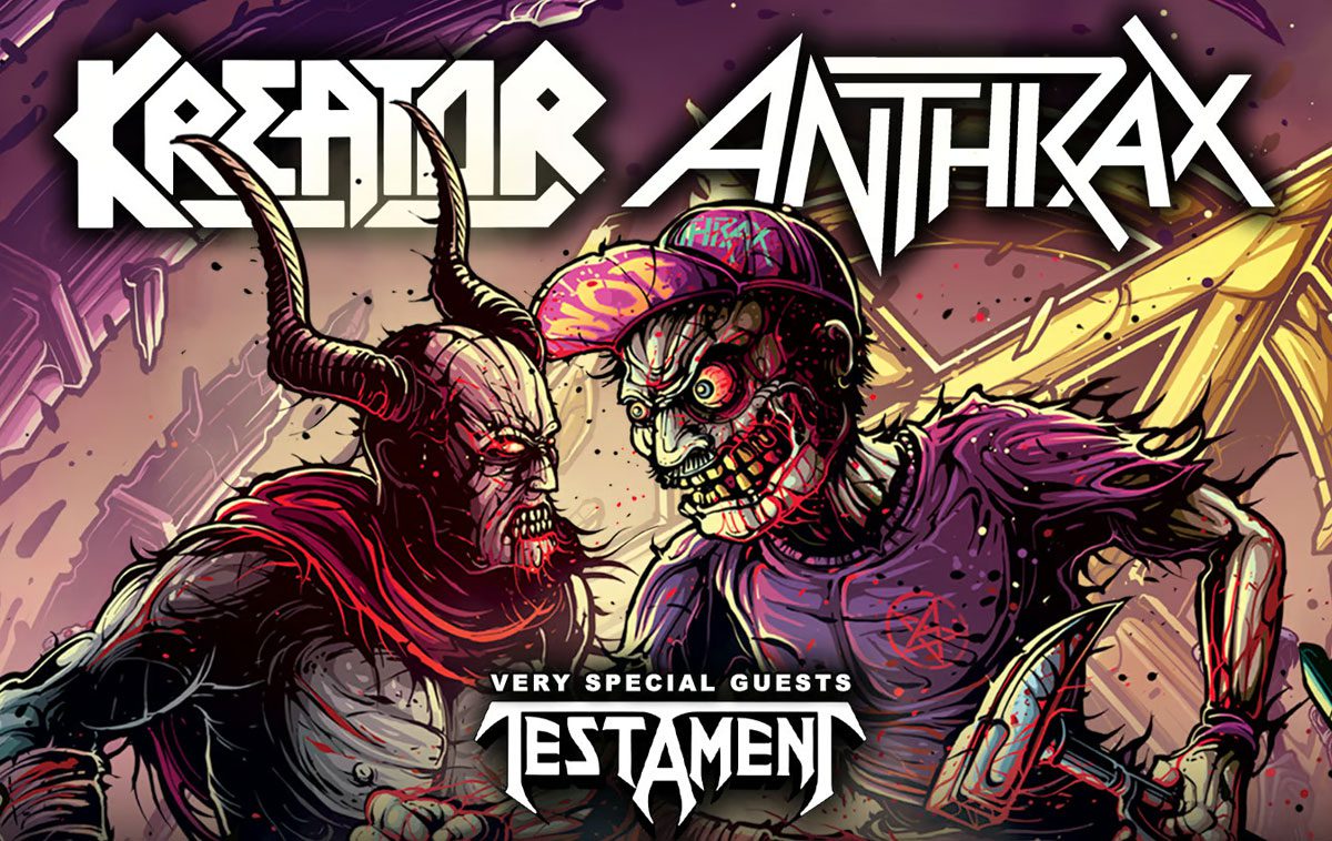 Kreator, Anthrax e Testament a Milano nel 2024