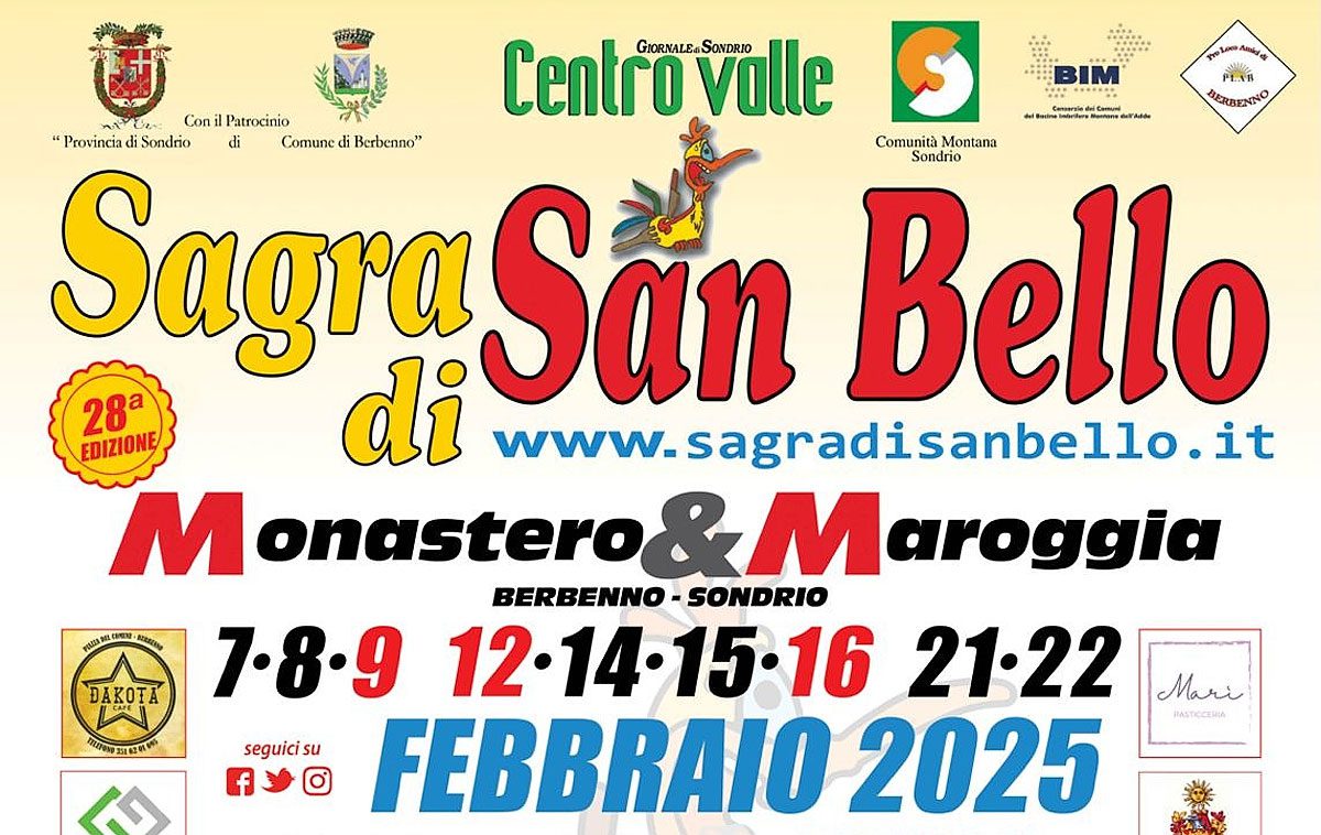 Sagra di San Bello 2025 a Berbenno