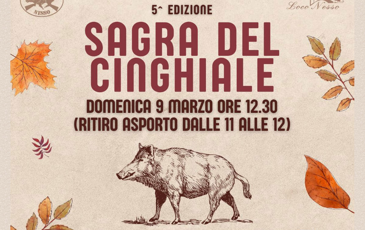 Sagra del Cinghiale 2025 Nesso
