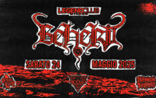 La band finlandese black metal Beherit live a Milano il 24 maggio 2025