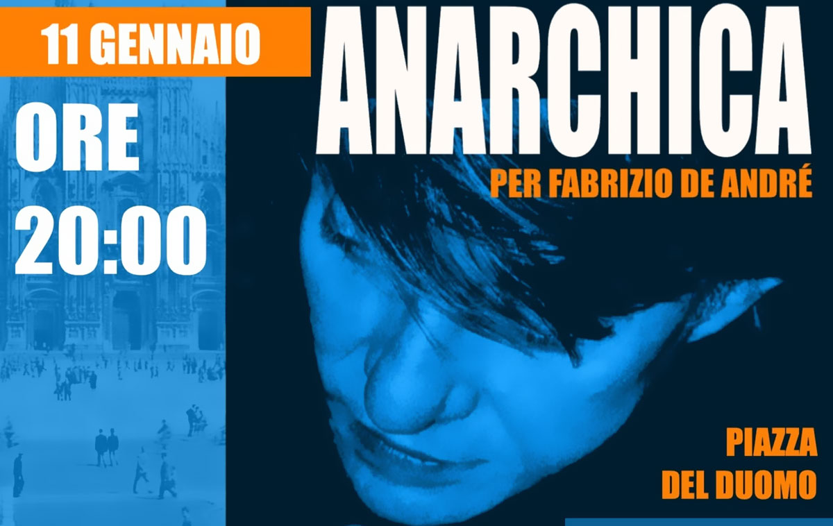 Cantata Anarchica per Fabrizio De André 2026 a Milano